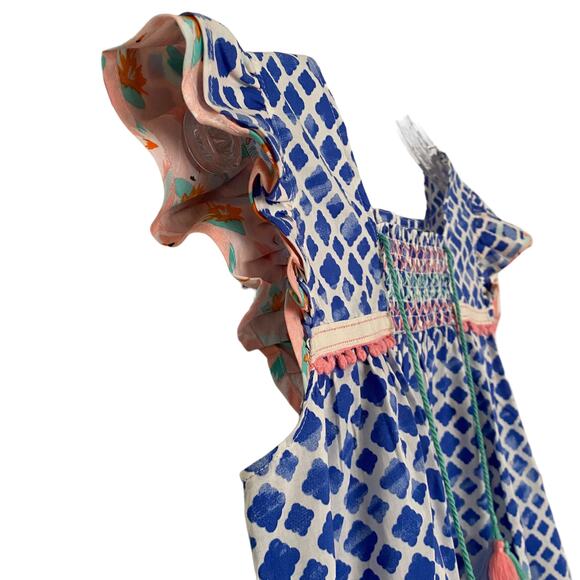 NWT MATILDA JANE Girls Sz 14 Wandering Waters 435 Top Blouse Flutter Sleeves - Picture 6 of 12